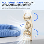 Portable Fan Three-Head USB-Rechargeable Five-Speed