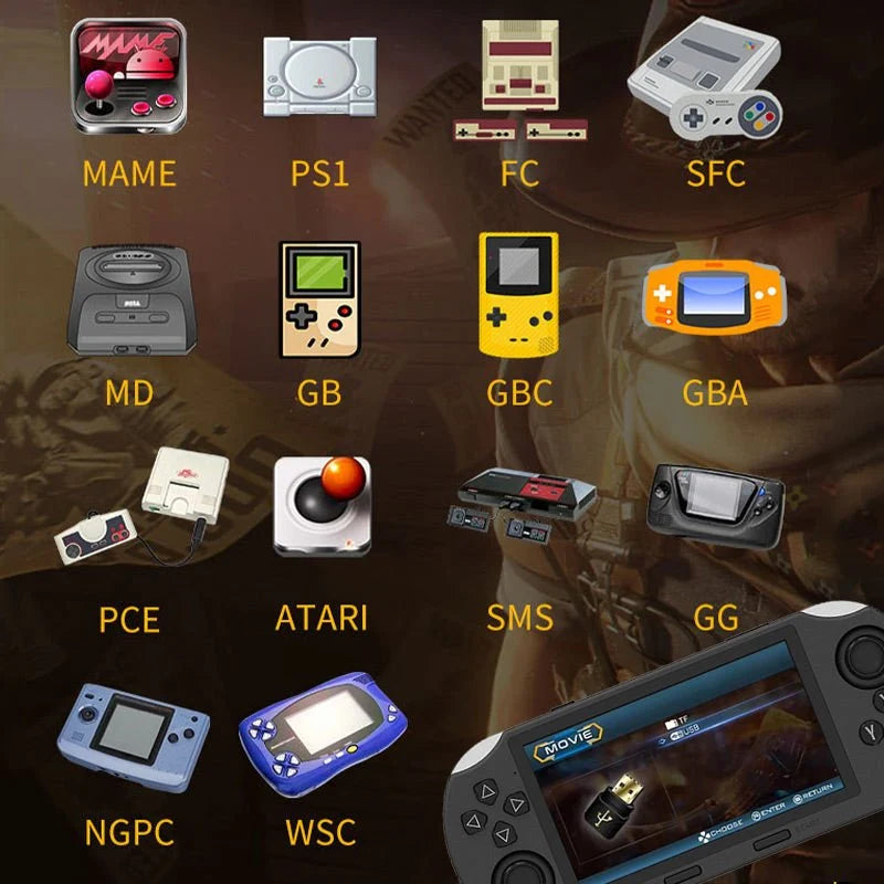 Portable Game Console HD Display 4.5-Inch Screen