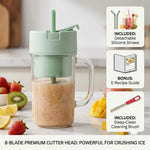 Portable Juicer Rechargeable Six-Blade 16.9 Oz Capacity