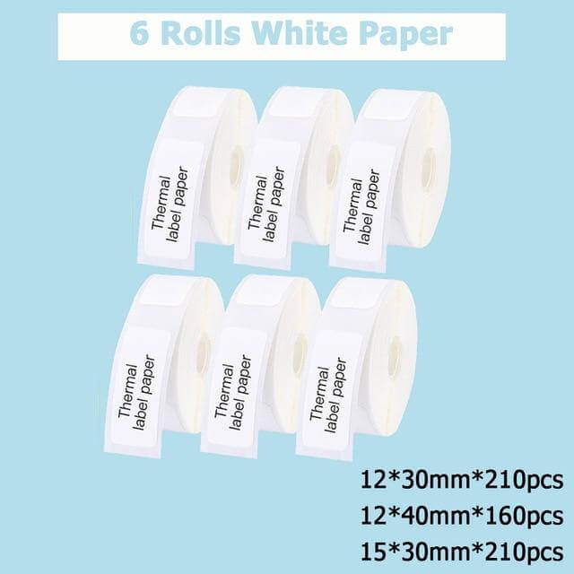 Portable Label Printer Bluetooth Thermal Ink-Free Rechargeable