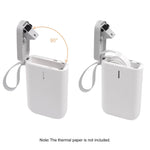 Portable Label Printer Bluetooth Thermal Ink-Free Rechargeable