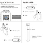 Portable Label Printer Bluetooth Thermal Ink-Free Rechargeable