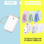 Portable Label Printer Bluetooth Thermal Ink-Free Rechargeable