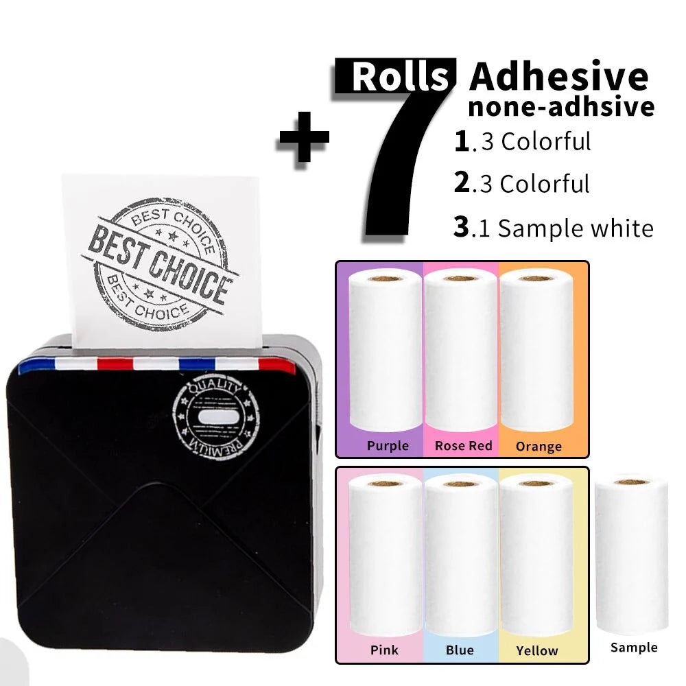 Portable Photo Printer Pocket-Sized Bluetooth Thermal Printing
