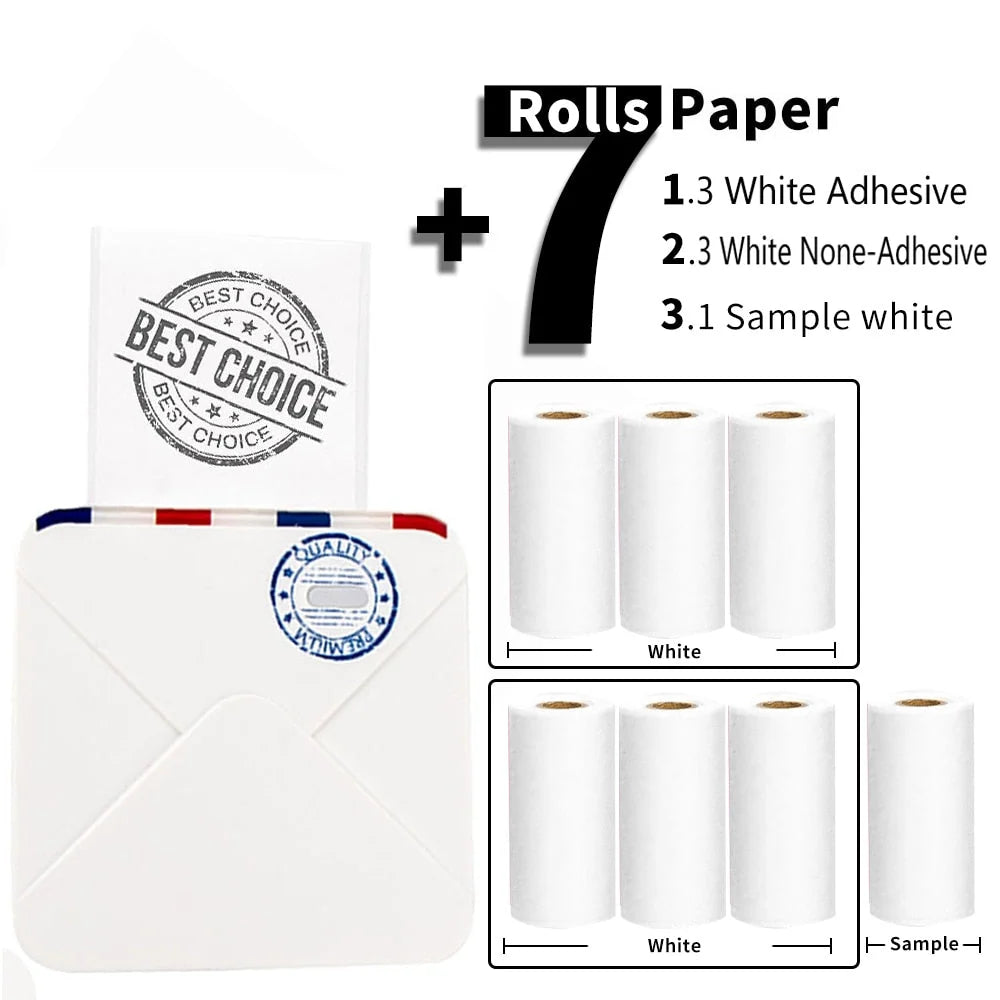 Portable Photo Printer Pocket-Sized Bluetooth Thermal Printing