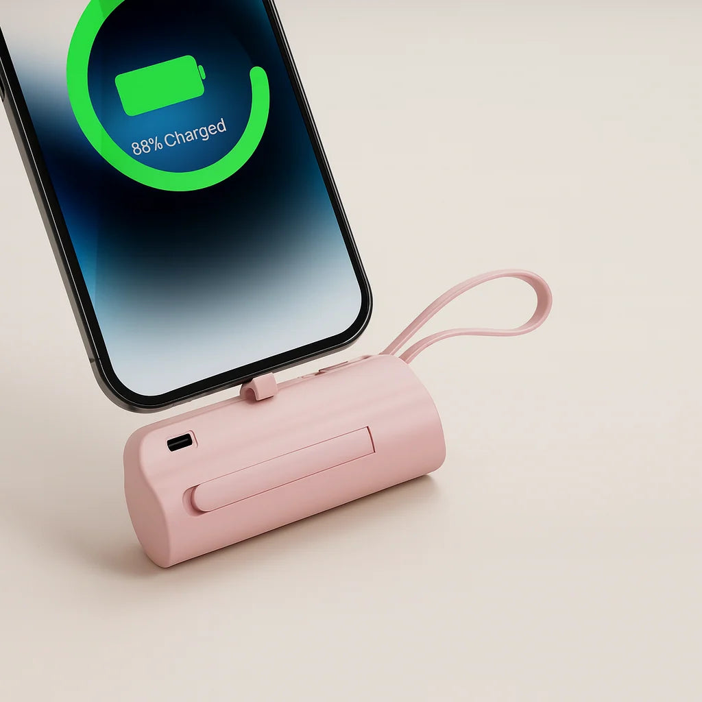 Portable Power Bank 4500mAh Built-In Phone Stand