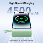 Portable Power Bank 4500mAh Built-In Phone Stand