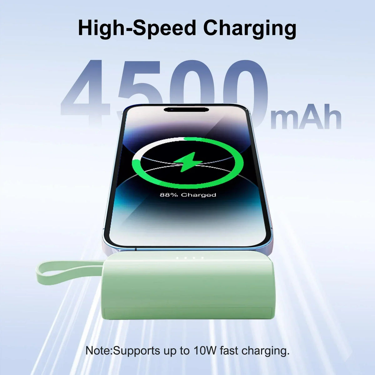 Portable Power Bank 4500mAh Built-In Phone Stand