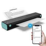 Portable Thermal Printer Inkless Wireless Letter-Size Printing