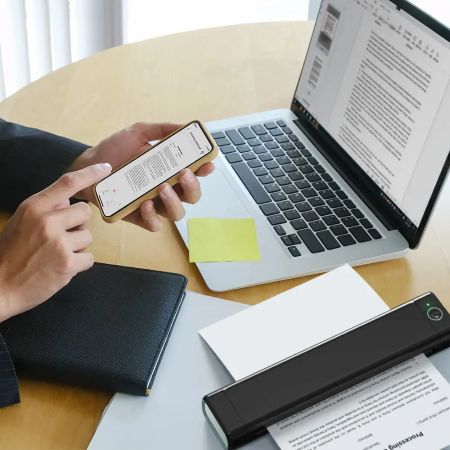 Portable Thermal Printer Inkless Wireless Letter-Size Printing