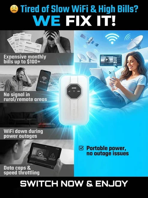 Portable Wi-Fi Hotspot Global Coverage For Travel