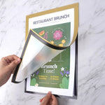 Poster Frame Magnetic Front Panel Self-Adhesive No-Drill