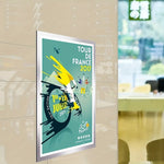 Poster Frame Magnetic Front Panel Self-Adhesive No-Drill