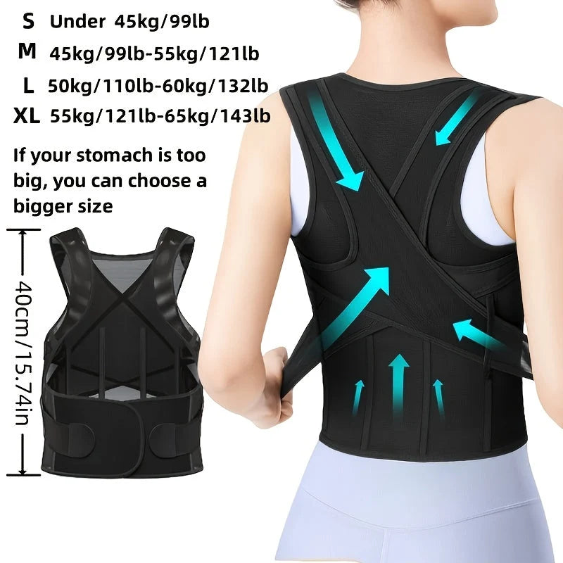 Posture Corrector Adjustable Straps Breathable Neoprene