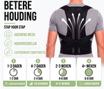 Posture Corrector Brace Adjustable Breathable Mesh 3-Zone Back Support
