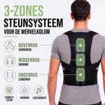 Posture Corrector Brace Adjustable Breathable Mesh 3-Zone Back Support