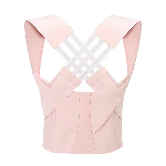 Posture Corrector Brace Adjustable Elastic Straps Discreet Under Clothing