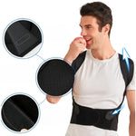 Posture Corrector Brace Adjustable Elastic Straps Discreet Under Clothing