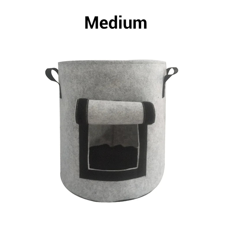 Potato Planting Bag Harvest Window Breathable Fleece