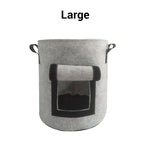 Potato Planting Bag Harvest Window Breathable Fleece