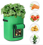 Potato Planting Bag Harvest Window Breathable Fleece