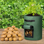 Potato Planting Bag Harvest Window Breathable Fleece