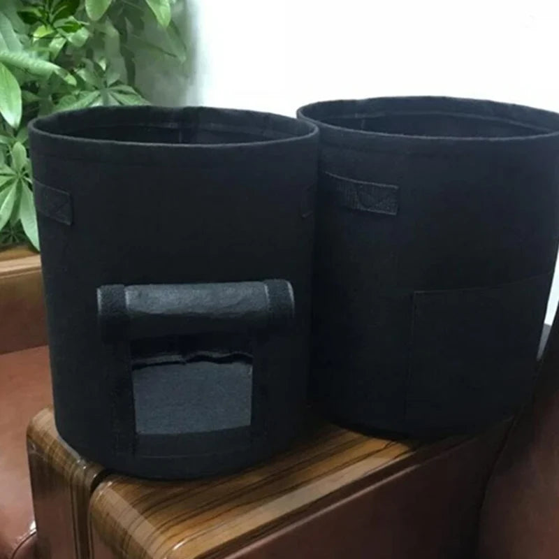 Potato Planting Bag Harvest Window Breathable Fleece