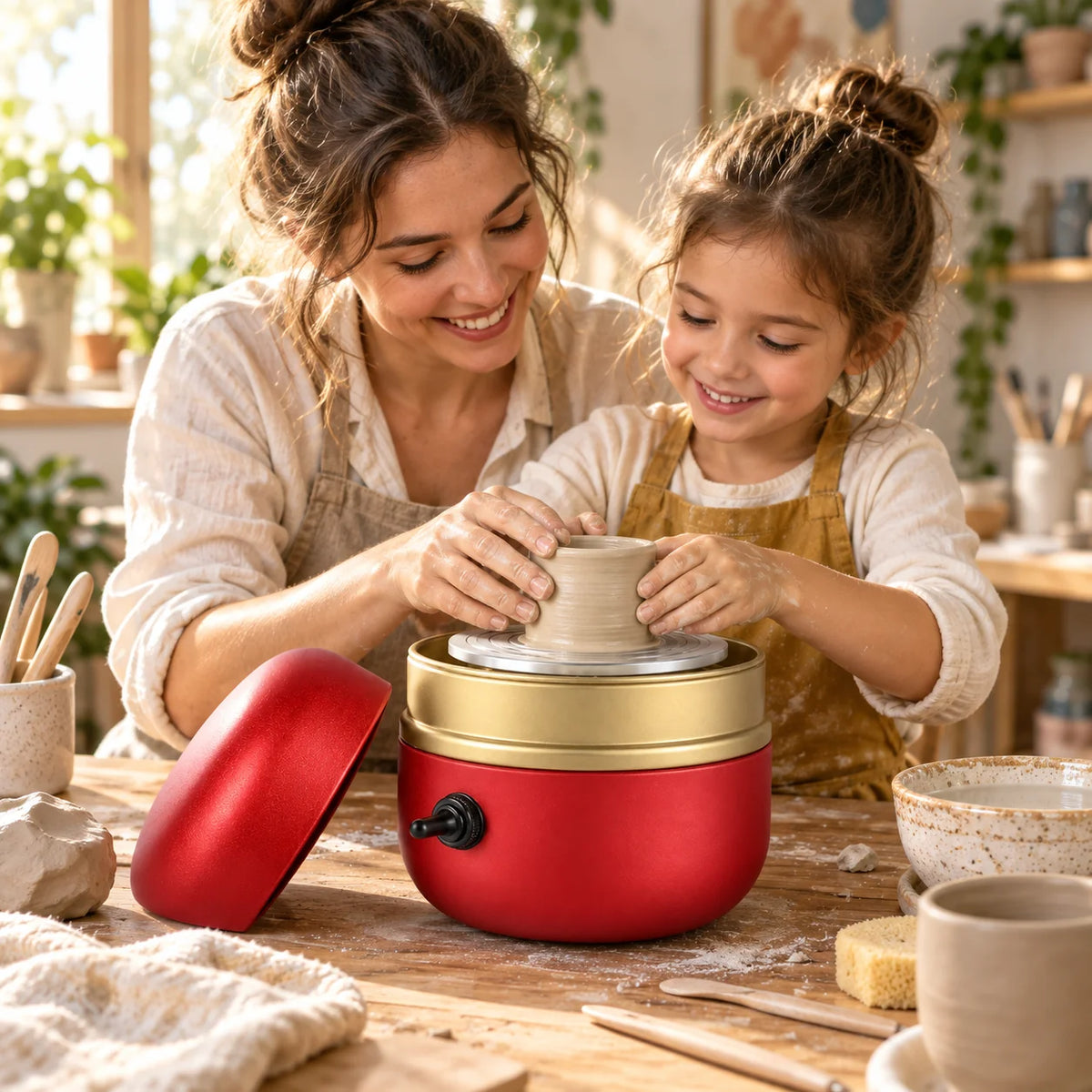 Pottery Wheel Compact Portable Tabletop
