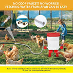 Poultry Waterer Automatic Float Valve Four Bowls
