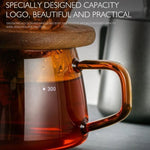 Pour-Over Coffee Maker Set Borosilicate Glass Spiral Filter