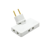Power Adapter Foldable Compact Three Outlets
