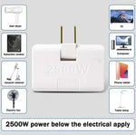Power Adapter Foldable Compact Three Outlets