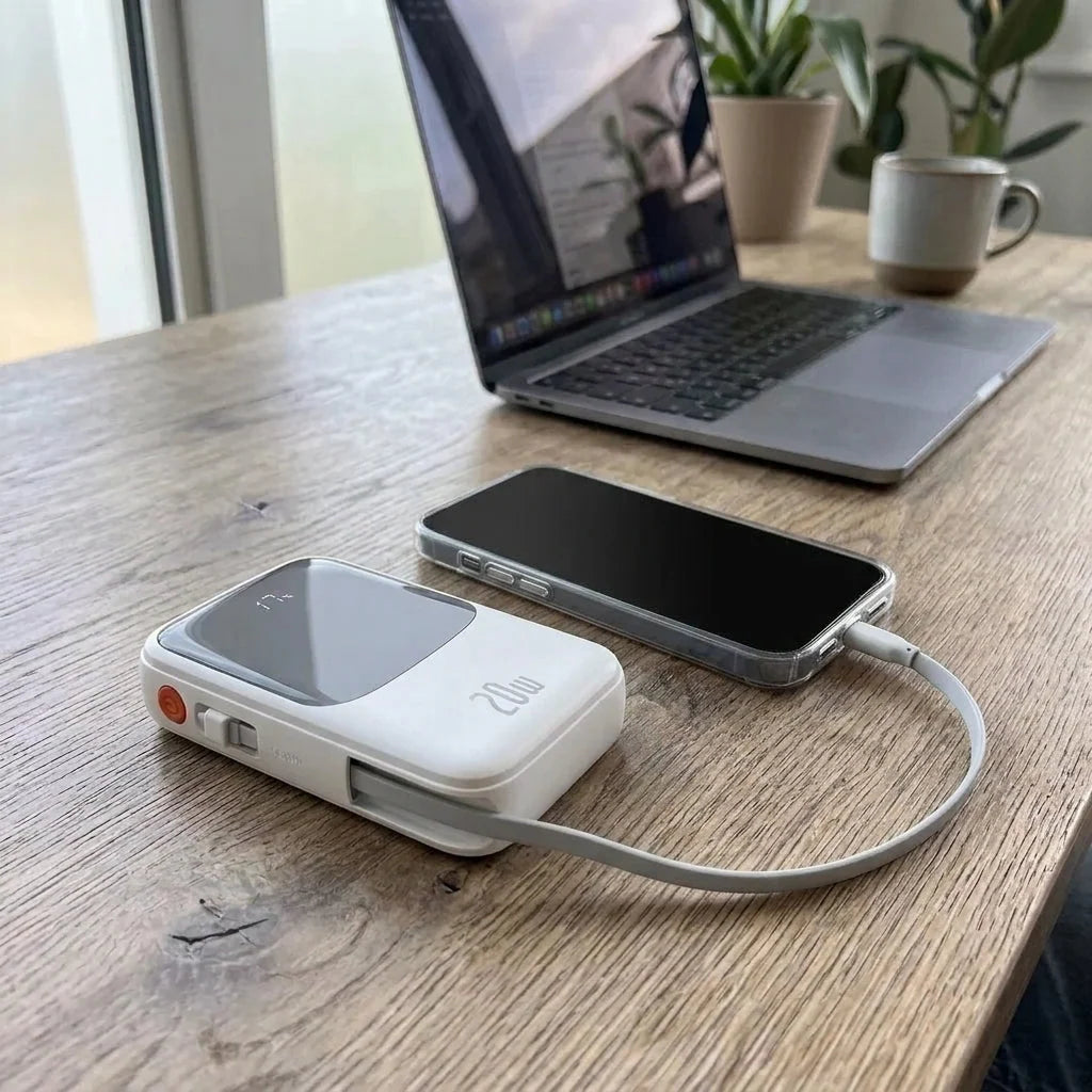 Power Bank 20W Fast Charging Foldable Design