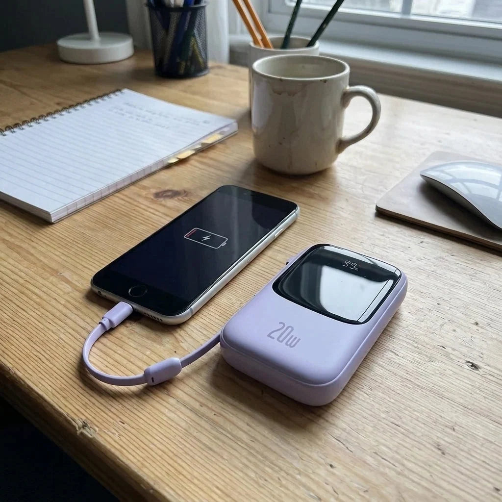 Power Bank 20W Fast Charging Foldable Design