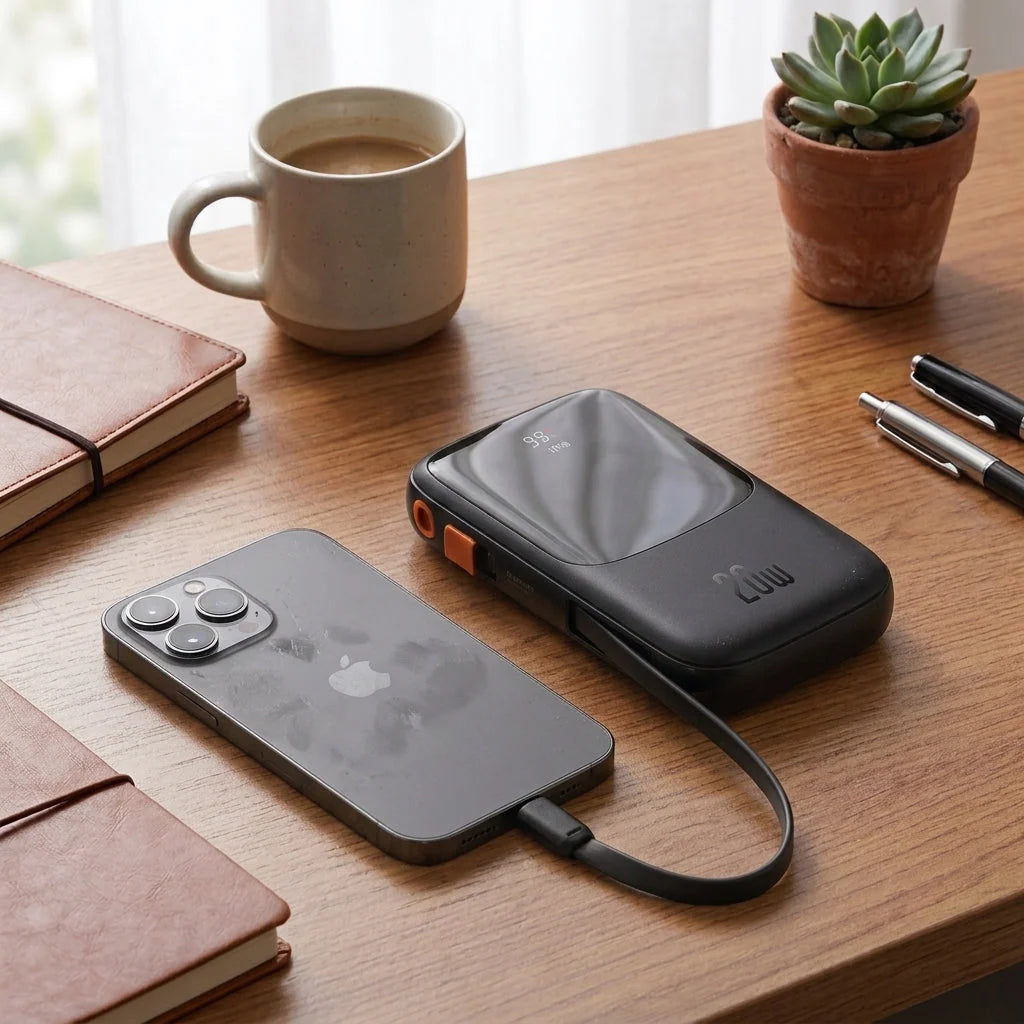 Power Bank 20W Fast Charging Foldable Design