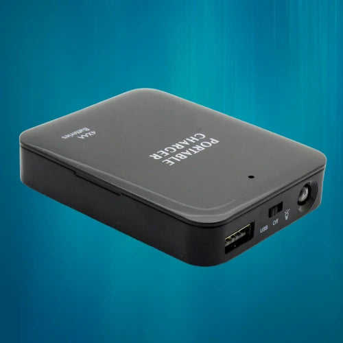 Power Bank AA Battery Powered USB Output & LED Flashlight
