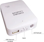 Power Bank AA Battery Powered USB Output & LED Flashlight