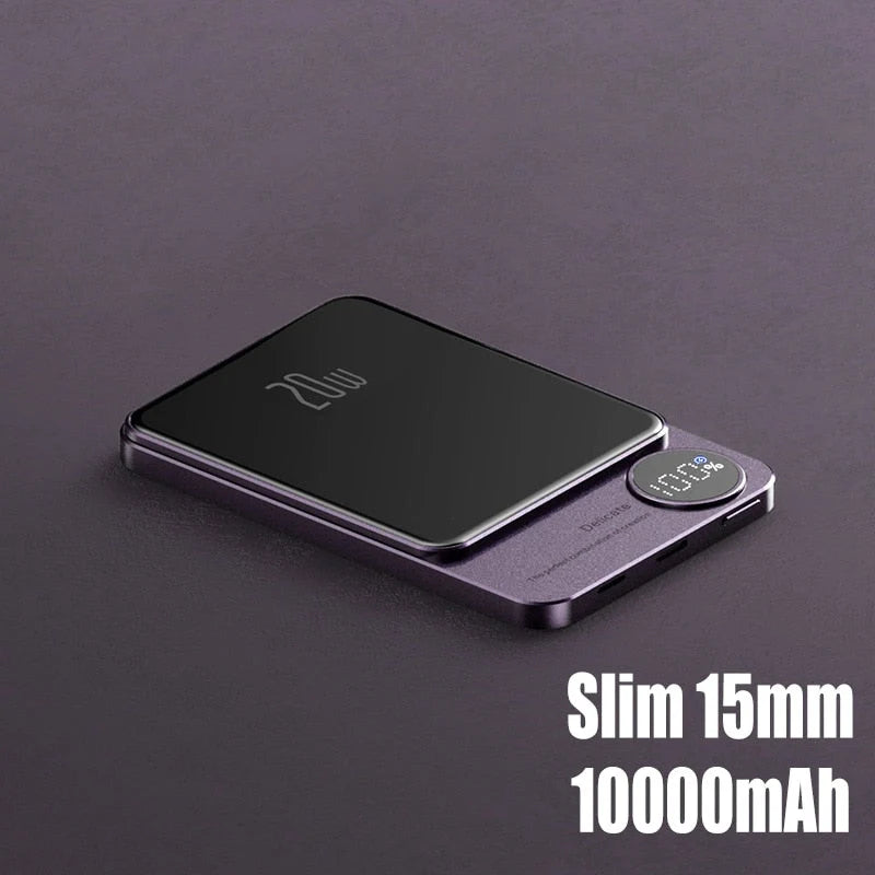 Power Bank Magnetic Wireless Slim Fast Charging 20W PD