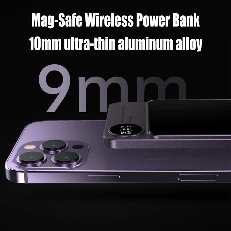 Power Bank Magnetic Wireless Slim Fast Charging 20W PD