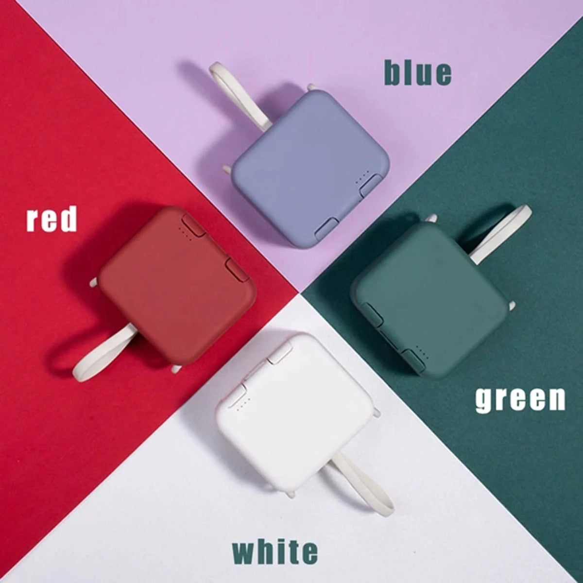 Power Bank Phone Holder 4000mAh Dual Device Charging