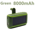 Power Bank Solar & Crank Built-In Flashlight