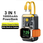 Power Bank Wireless Charging 10000mAh Transparent Design