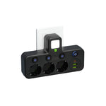 Power Strip 4 Outlets USB Charging Child Safety Lock