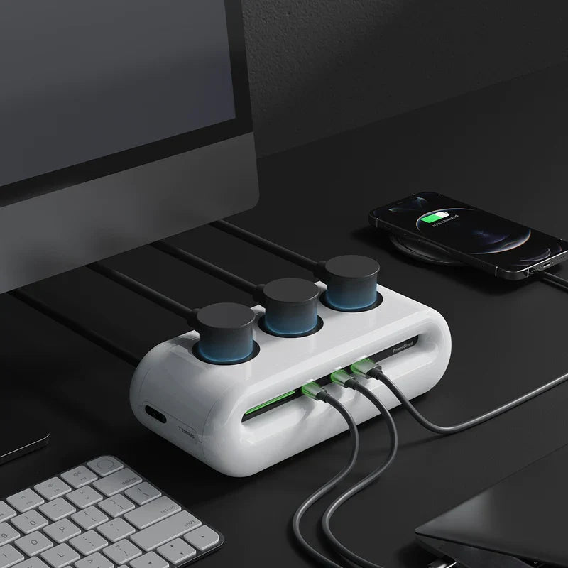 Power Strip Desktop Charging Station 65W USB-C PD