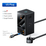 Power Strip Retractable Cable USB-C Fast Charging 65W