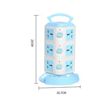 Power Strip Tower Space-Saving USB Ports & Surge Protection