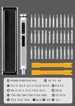 Precision Screwdriver Set Adjustable Torque 40 Magnetic Bits