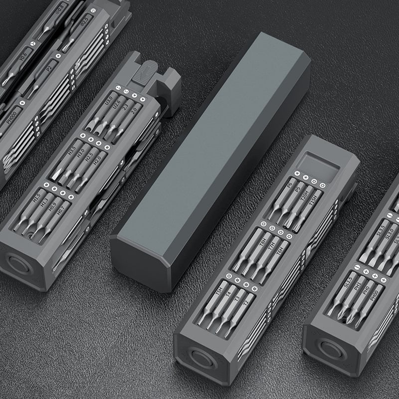 Precision Screwdriver Set Adjustable Torque USB-C 40 Magnetic Bits