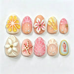 Press-On Nail Kit Intricate Artistic Designs & Long-Lasting Wear