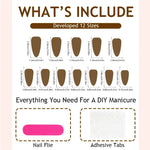 Press-On Nail Set Christmas Motifs Easy DIY Set of 24